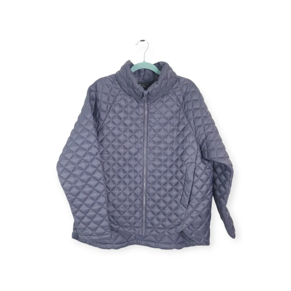 Athleta Wisper Featherless Jacket size XL color Dark Sky Violet - Picture 7 of 14